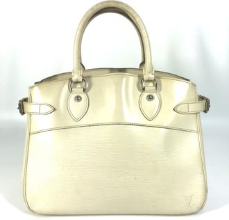 Louis Vuitton Lv Off White White Epi Leather Handbag Tote Bag (Pre-Owned)