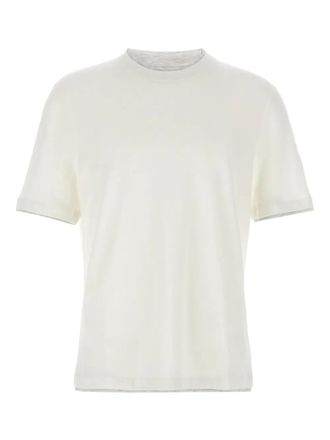 Brunello Cucinelli T-shirt con design a strati - Bianco