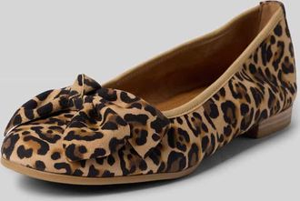 Tamaris Tamaris Ballerina mit Animal Print in Beige, Gr&ouml;&szlig;e 36