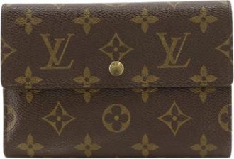 Louis Vuitton Pre-owned Tri-fold Portemonnee - Dames - Vintage Accessoires - Bruin - ONE Size - Vintage