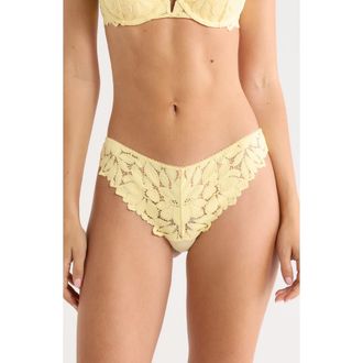 Etam Celeste Tanga in Vanilla at Nordstrom, Size Large