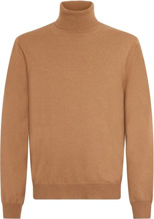 Malo Cashmere Turtleneck Sweater - Heren - Cashmere truien - Bruin - 4XL - Kasjmier - Truien & Vesten