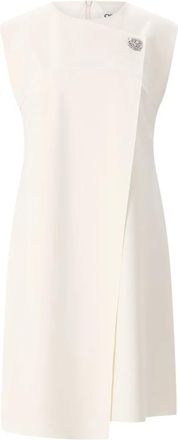 La Petite Robe Di Chiara Boni Wikkeljurken - Dames - Wikkelkleedje - Beige - XS - Kleedjes
