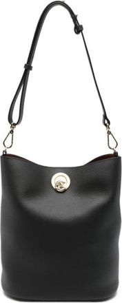 Coccinelle Shoulder Bags, female, Black, Size: ONE SIZE Leather Bucket Bag