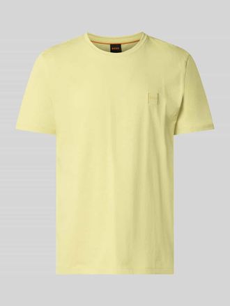 Boss Orange by Hugo Boss BOSS Orange Regular Fit T-Shirt aus reiner Baumwolle Modell TALES in Pastellgelb, Gr&ouml;&szlig;e XXXL