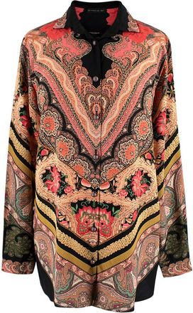 Etro Printed Silk Shirt Size S