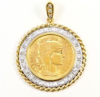 C&A Unbranded (18K) Platinum 900 Pendant (Pre-Owned)