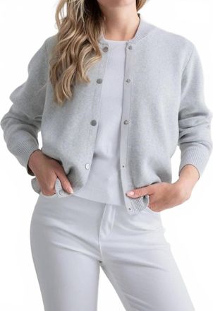 Marble Scotland Bomber Jacket In Gray