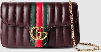 Gucci Jetset GG Marmont Small Shoulder Bag, Bordeaux, Leather