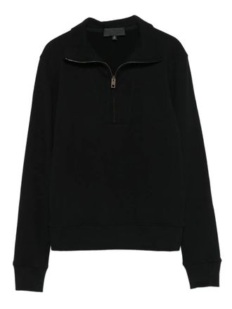 Nili Lotan high-neck zip-up sweatshirt - women - Cotton - S - Black