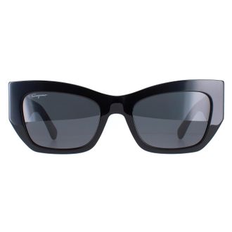 Ferragamo SF1059S 001 zwart grijze zonnebril