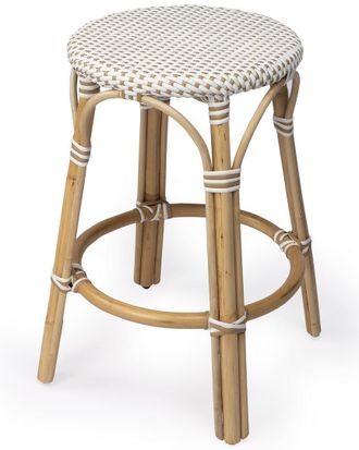 Butler Butler Specialty Company Tobias Rattan Round 24In Counter Stool