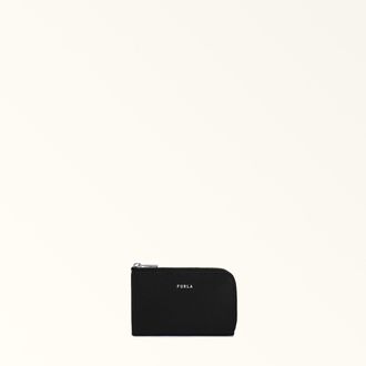 Furla Man Project Keycase Nero Black Milos Textured Calf Leather Man