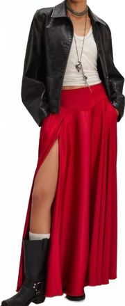 Free People Chilco Maxi Skirt In Salsa