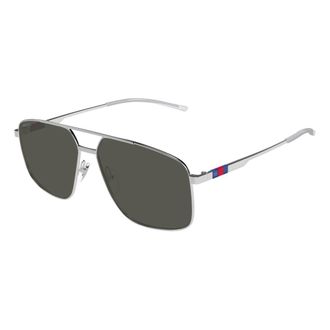 Gucci Stijlvolle Zonnebril - Heren - Zonnebrillen - Grijs - 60 MM - Accessoires