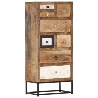 vidaXL Cajonera De Madera Maciza Reciclada 45x30x105 Cm Vidaxl