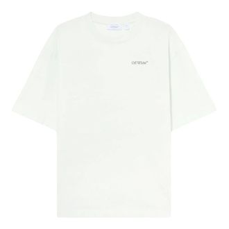 Off-white T-Shirts, male, Green, Size: XL Half Arrow Skate T-shirt