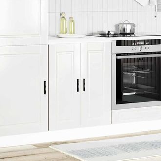Berkfield Home Kitchen Base Cabinet&not;Porto High Gloss White Engineered Wood