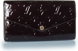 Louis Vuitton Pre-owned Womens Amarante monogram Jeanne wallet - Burgundy Leather - One Size