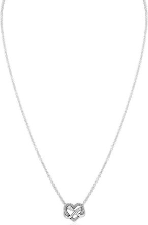 Pandora Infinity Heart Sterling Silver Necklace