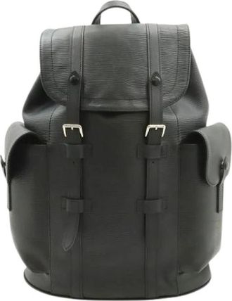 Louis Vuitton Pre-owned Epi Rugzak - Dames - Vintage Rugzakken - Zwart - ONE Size - Leer - Vintage