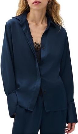 Rag & Bone Button Front Camisole Blouse in Sal at Nordstrom Rack, Size Large
