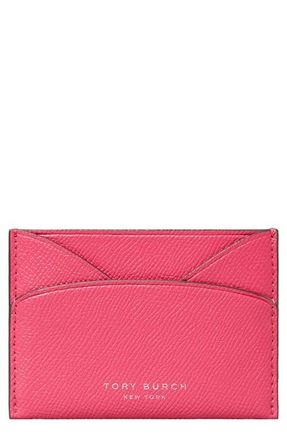 Tory Burch Romy Card Case in Bright Pink at Nordstrom