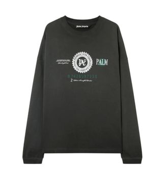 Palm Angels Black Crew Neck T-Shirts