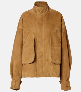 The Attico Suede bomber jacket