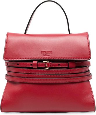 Moschino Structured Handbag with Adjustable Strap