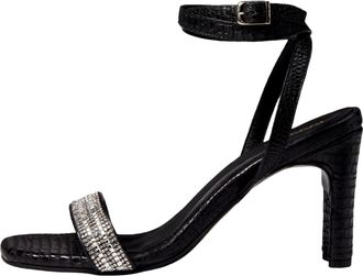 Kaanas Shania Diamond Heel With Ankle Strap Black H00153R-001 Womens