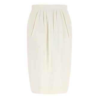Stella McCartney Rokken, Dames, Wit, S, Altermat Midi Rok