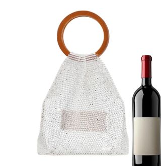 Generic Lightweight Tote Bag - Crystal Woven Purse, Handcrafted Elegant Design, Durable Material for Women Family Friends Girlfriend Stylish Everyday Tote Bag