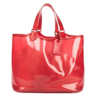 Louis Vuitton Pre-owned Womens Plage Lagoon Bay Tote Shoulder Bag - Red - One Size