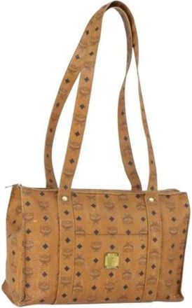MCM Pre-owned Tote Bag - Dames - Vintage Shopper - Bruin - ONE Size - Leer - Vintage