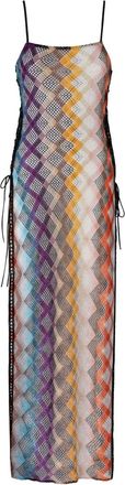 Missoni Abito midi con motivo a zigzag - Nero