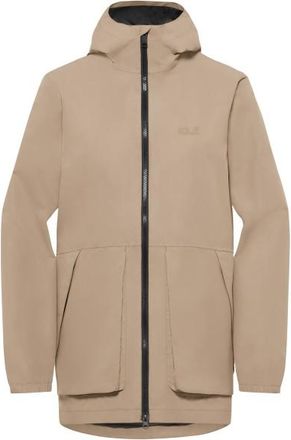 Jack Wolfskin Terraview 2L Parka Mantel f&uuml;r Damen | beige