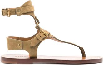 Isabel Marant Womens Eveen Suede Sandals In 50Ta Taupe