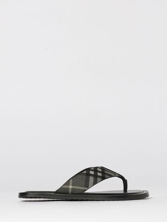 Burberry Sandalo ad infradito Check Burberry in nylon e pelle