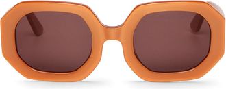 Mr.Boho Sagene AWI55-08 Womens Sunglasses Brown Size 51