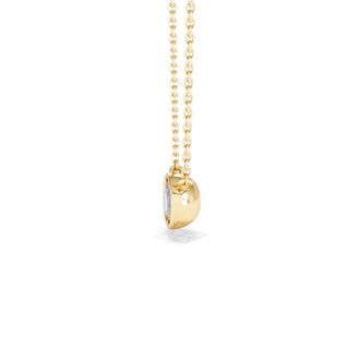 The Diamond Store Horizon Round Cut Lab Diamond Solitaire Necklace 0.50ct H/SI in 9K Gold