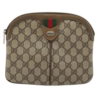 Gucci Pre-owned Vintage Shoulder Bag - Dames - Pre-owned - Bruin - Maat: ONE Size Leer
