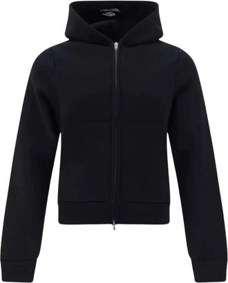 Balenciaga Klassieke Zwarte Rits Hoodie - unisex - Vesten met rits - Zwart - XS - Katoen - Hoodies & sweatvesten