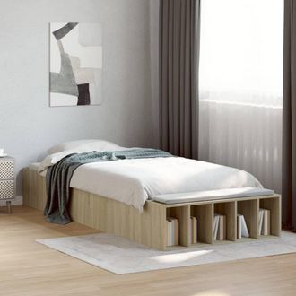 vidaXL Estructura De Cama Madera De Ingenier&iacute;a Roble Sonoma 90x190 Cm Vidaxl