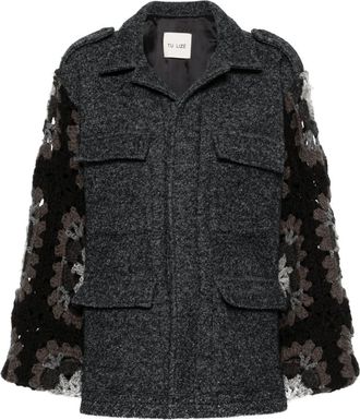 Tu Lizé Sahara crocheted jacket - women - Wool/Rayon/Polyester - S - Grey