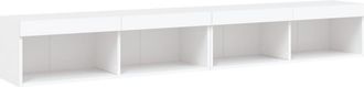 vidaXL Vidaxl - Muebles De Tv Con Luces Led 2 Uds Blanco 100x30x30 Cm