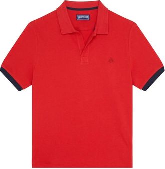 Vilebrequin Cotton Pique Polo Shirt Solid - Heren - Polos - Rood - 3XL - Katoen - Tops