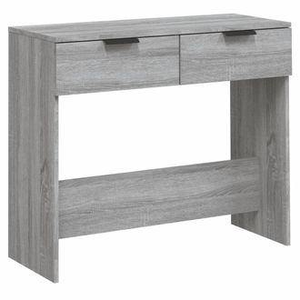 vidaXL Mesa Consola Madera Contrachapada Gris Sonoma 90x36x75 Cm Vidaxl