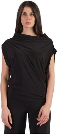 Norma Kamali Dames, Tops, Zwart, Maat: XS Spandex