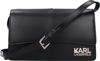 Karl Lagerfeld Black Polyethylene Crossbody Womens Bag
